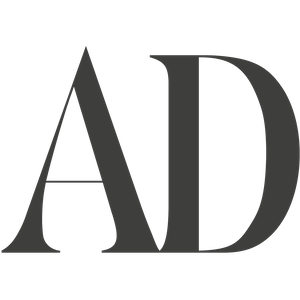 Architectural Digest logo to demonstrate that Oliver James Lilos has been featured in their publication